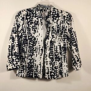 Erin London black and white Blazer Size Small